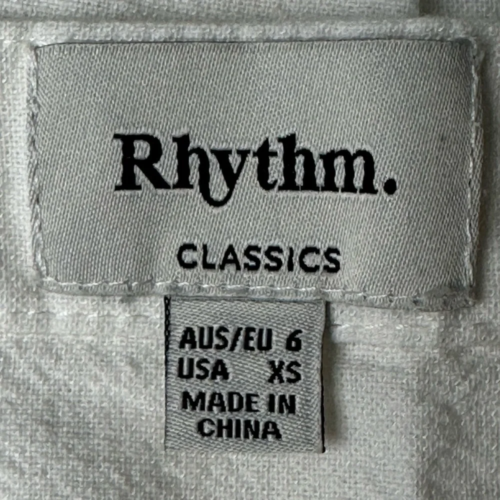 Rhythm Minidress White V-Neck Spaghetti Straps Cotton/Rayon size XS - Picture 4 of 9